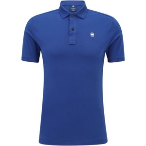 G-Star RAW - Dunda Overdyed Slim Polo - Blauw - Katoen