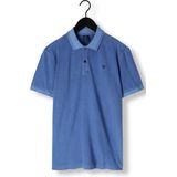 G-Star - Dunda Overdyed Slim Polo SS T-shirt - Blauw - Katoen