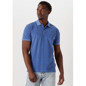 G-Star - Dunda Overdyed Slim Polo SS T-shirt - Blauw - Katoen