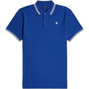 G-Star RAW - Dunda Slim Stripe - Polo - Blauw - XXL