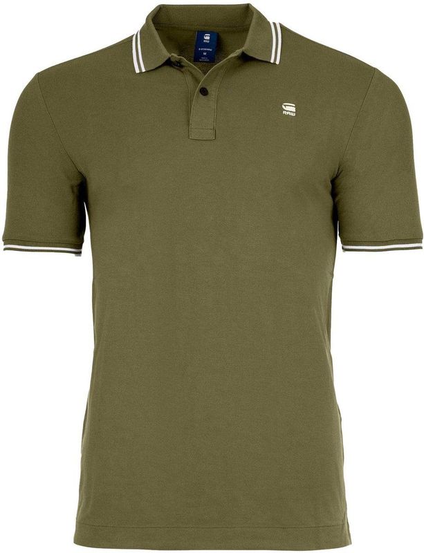 G-Star RAW - Dunda Slim Stripe Polo - Groen - D17127-5864-b230