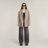 Boyfriend Blazer - Beige - Dames