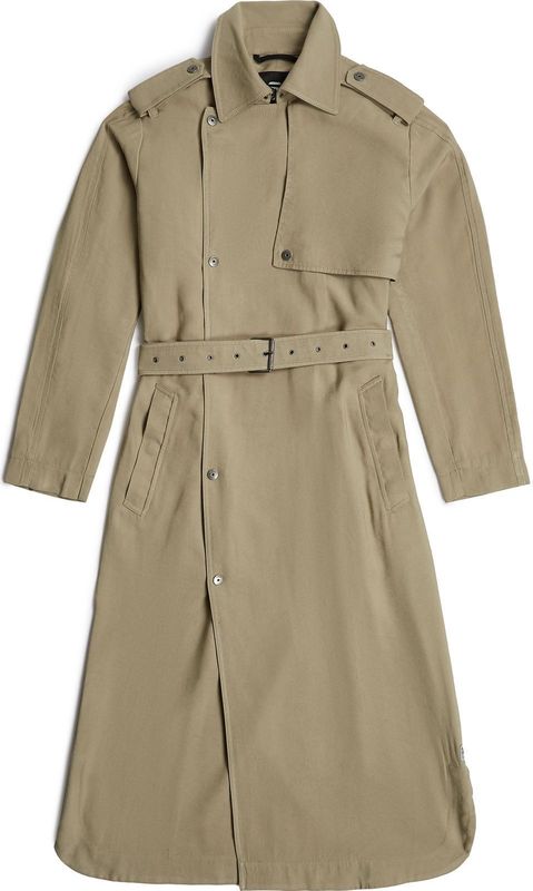 G-star - Fluid Trenchcoat - Kuitlengte - Regular Fit - Lange Mouwen
