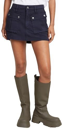 Cargozak - Strokenrok - Effen - Katoen - Knoopsluiting