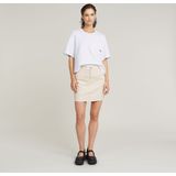 G-STAR - Rok 'Viktoria' - Crème - Minirok - Katoen