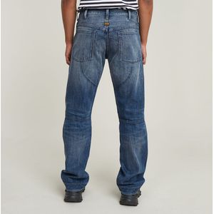 G-STAR Elwood - Jeans - Worn In Blue Creek - 95% Katoen - Regular Straight Fit