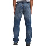 G-STAR Elwood - Jeans - Worn In Blue Creek - 95% Katoen - Regular Straight Fit
