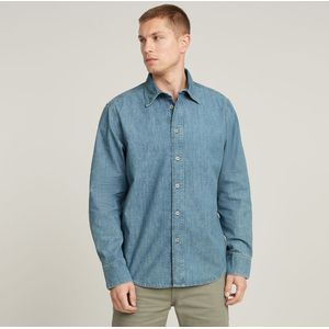 G-Star - D25518-D953-H167 - Denim Overhemd - Blauw - Biologisch Katoen, Duurzaam