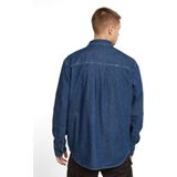 Shirt - Donkerblauw - Pleated Zip - Heren