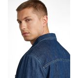 Shirt - Donkerblauw - Pleated Zip - Heren