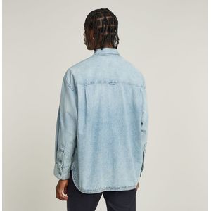 Boxy Shirt - Lichtblauw - 2-Pocket Pleated - Heren