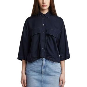 G-STAR - Boxy - Blouse - Navy - Driekwart Mouw