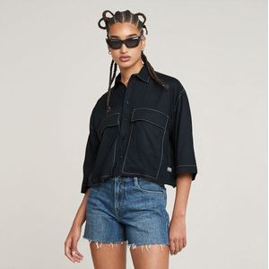 G-STAR - Boxy - Blouse - Navy - Driekwart Mouw