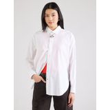 Overhemd - Wit - 98% TENCEL Lyocell, 2% Elastaan - Losse Pasvorm