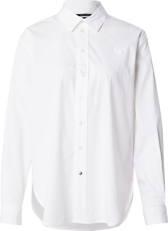 Overhemd - Wit - 98% TENCEL Lyocell, 2% Elastaan - Losse Pasvorm