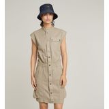 Jurk Pocket - Beige - Dames - 50% Katoen 50% Recycled Katoen - Twill Geweven