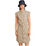 Jurk Pocket - Beige - Dames - 50% Katoen 50% Recycled Katoen - Twill Geweven