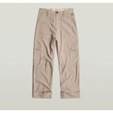 Cargobroek - Zwart - Katoen - Met Rits en Ingezette Zakken