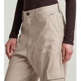 Cargobroek - Zwart - Katoen - Met Rits en Ingezette Zakken