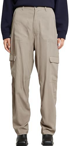 Cargobroek - Zwart - Katoen - Met Rits en Ingezette Zakken