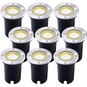 Ledvion - 9x LED Inbouwspot - 5W - 2700K - 1M GU10 - IP67