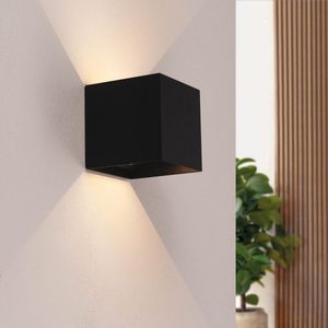 Ledvion - Oplaadbare USB Wandlamp Zwart - Bewegingssensor - 3000K - 120L - IP44 - 4400mAh