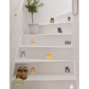 Muizen decoratie sticker set