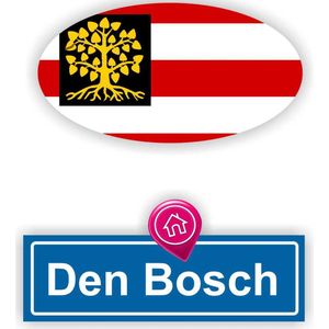 Jerma- Den Bosch - auto stickers - set 2 bumperstickers - s Hertogenbosch