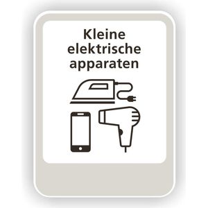 Elektrische apparaten recycling sticker.