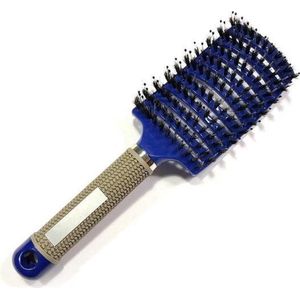 *** Anti Klit Haarborstel - Blue Soft - Hairbrush - Professional - van Heble® ***