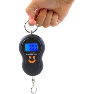 *** Koffer Weegschaal Digitaal - Tot 40KG - Digitale Bagage Weegschaal met LCD scherm - Hangweegschaal met Haak - van Heble® ***-