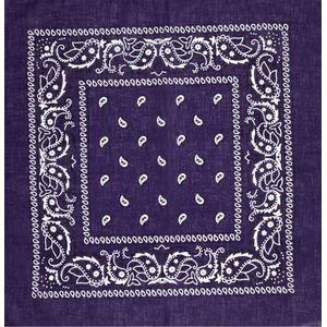 *** Boerenzakdoek Paars - Classic Zakdoek – Bandana Paars - Sport&Spel - van Heble® ***