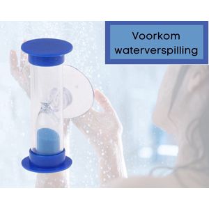 *** 2 Minuten Douche Zandloper met Zuignap - Tandenpoetsen - Badkamer - Doucheklok - Timer - Waterbesparend - van Heble® ***