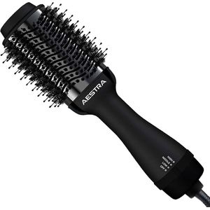 3-in-1 Föhnborstel - Aestra - Keramische Borstel - Haarborstel - Föhn - Krulborstel - Haardroger - 1200W - Zwart