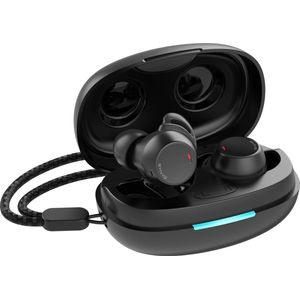 Synyq Aria Buds - Draadloze Oordopjes - Universeel - Lange Batterijduur - Oortjes - Bluetooth oordopjes - Oortjes draadloos - Zwart