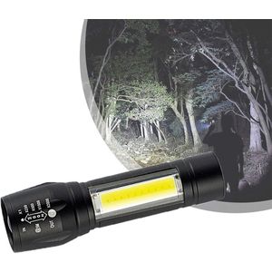 Zaklamp oplaadbaar 2000 lumen - Waterproof - Zeer Fel - Klein - 2 in 1 - led