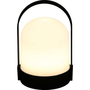 Tafellamp - LED - Draagbaar - Op Batterijen - Warm Wit Licht - Zwart - Campinglamp - Dimbaar