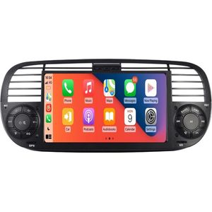 CarPlay Android Auto Fiat 500 2007-2015 Android 11 navigatie en multimediasysteem 2+32GB zwart