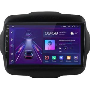 8core CarPlay Jeep Renegade 2013-2022 Android 10 Navigatie en Multimediasysteem 4+64GB