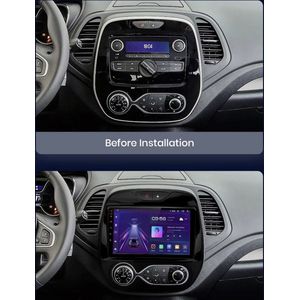 Navigatiesysteem auto met scherm - autoradio geschikt voor CarPlay en Android auto - bluetooth radio - geschikt voor Renault Captur 2013-2019
