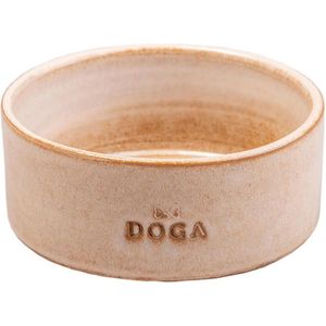 DOGA Hondenvoerbak Desert - Voerbak Hond - Beige - Keramiek - ø 16 cm - Maat SM