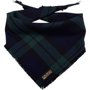 DOGA Honden bandana - Bandana voor honden - Honden sjaal - Halsdoek hond - Mossy Tartan - Maat ML