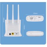 Draadloze 4G Router - Wit - 3 Ingebouwde Antennes - Snelle Verbinding