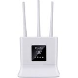 Draadloze 4G Router - Wit - 3 Ingebouwde Antennes - Snelle Verbinding