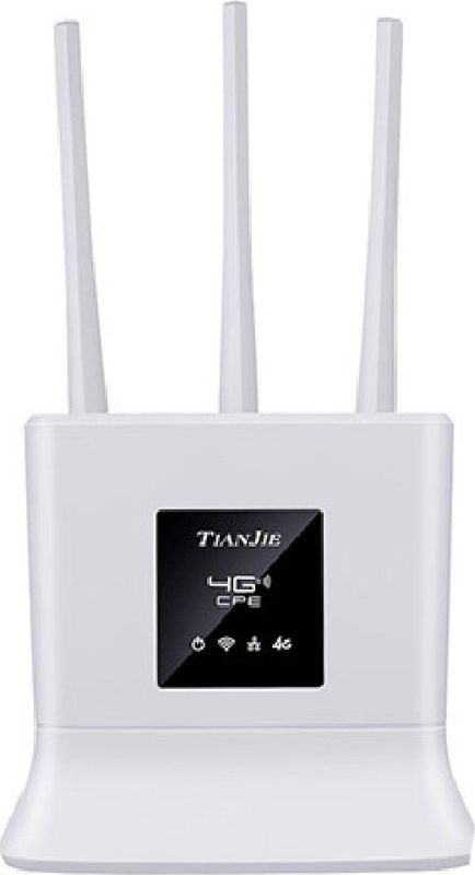 Draadloze 4G Router - Wit - 3 Ingebouwde Antennes - Snelle Verbinding