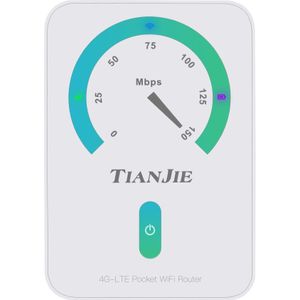 WiFi 2 go Draagbare MiFi Router - 4G Router - Zwart