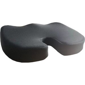 Alora zitkussen zwart - M-vormig - Stuitkussen - Ergonomisch - Zitkussen Orthopedisch - Zwart - Anti-slip bodem - Drukverlichtend