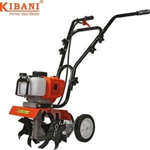 Kibani Mini Grondfrees Benzine - 52cc - 30CM breedte - 2.0PK - Tuinfrees - Tuinfrees Benzine - Bodemfrees - Tuinploeg - Grondfreesmachine