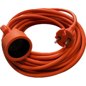 Verlengsnoer 20 meter oranje - verlengkabel 20 meter