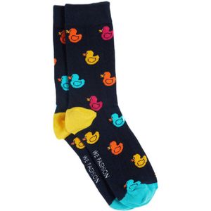WE Fashion - Sokken - Donkerblauw - All-over Print - Heren